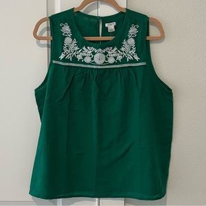 J. Crew Embroidered Top